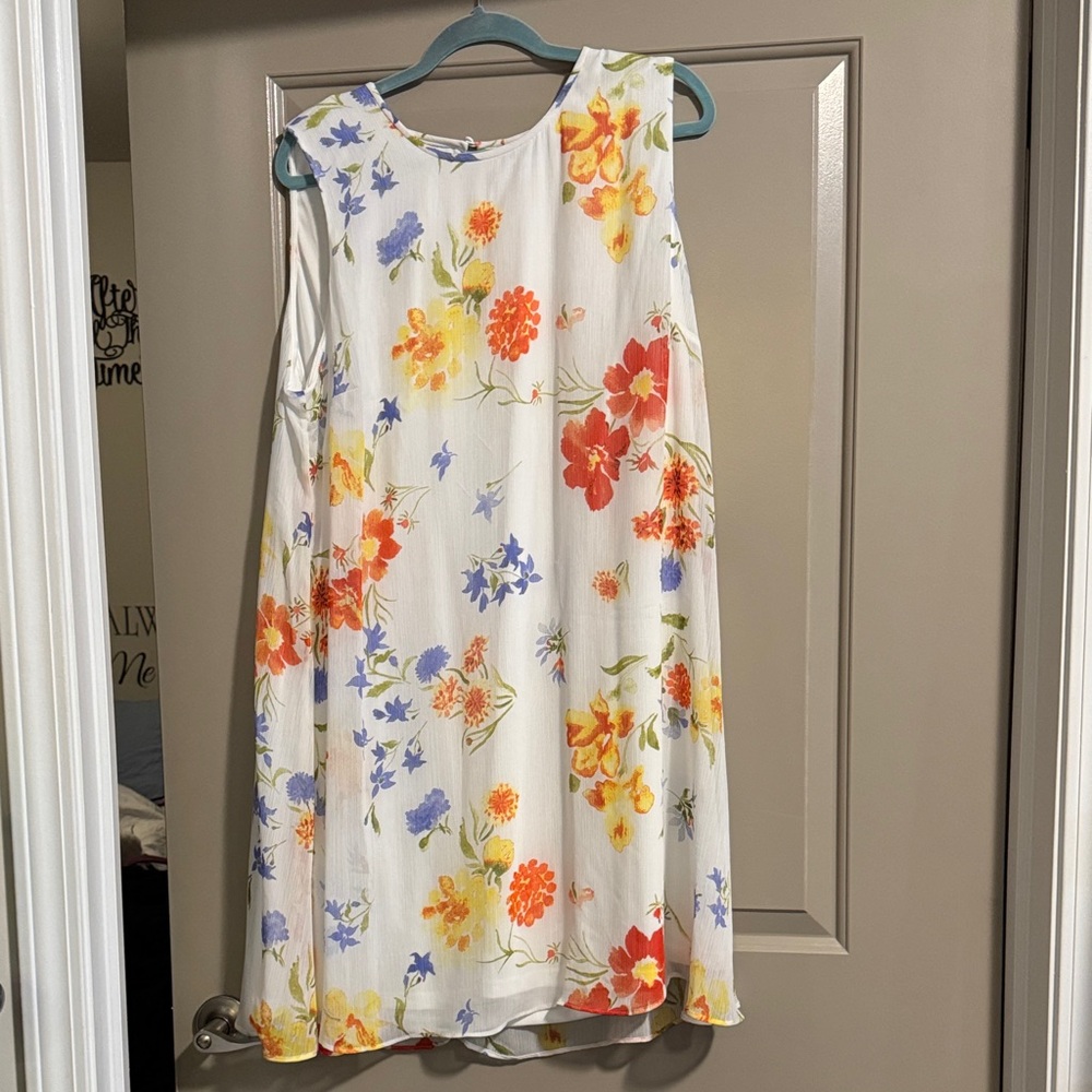 Calvin Klein Floral Mini Dress - Multicolor